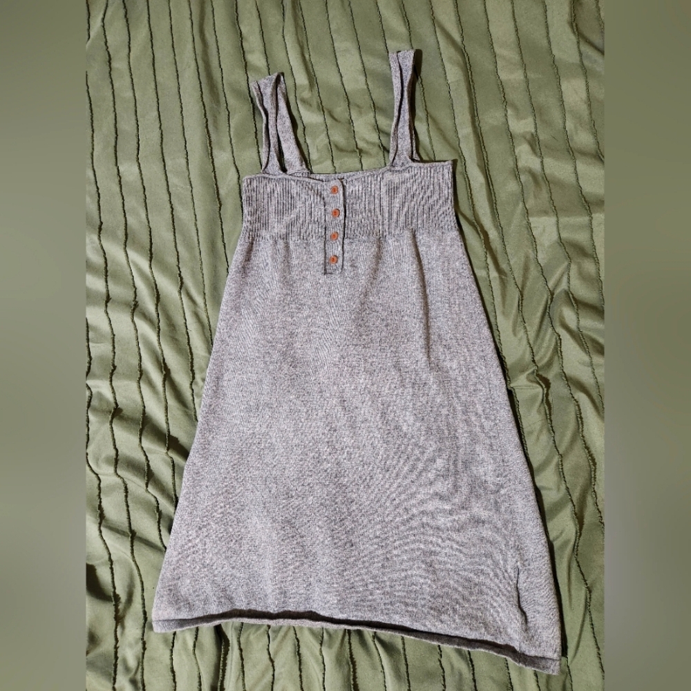 Gray Ribbed Volcom Mini Dress